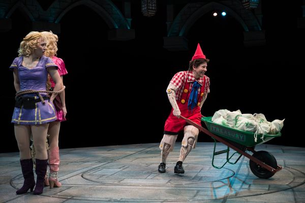 Laura Savage as ''Rapunzel'' and Justin Brill as ''Pinocchio'' Photo