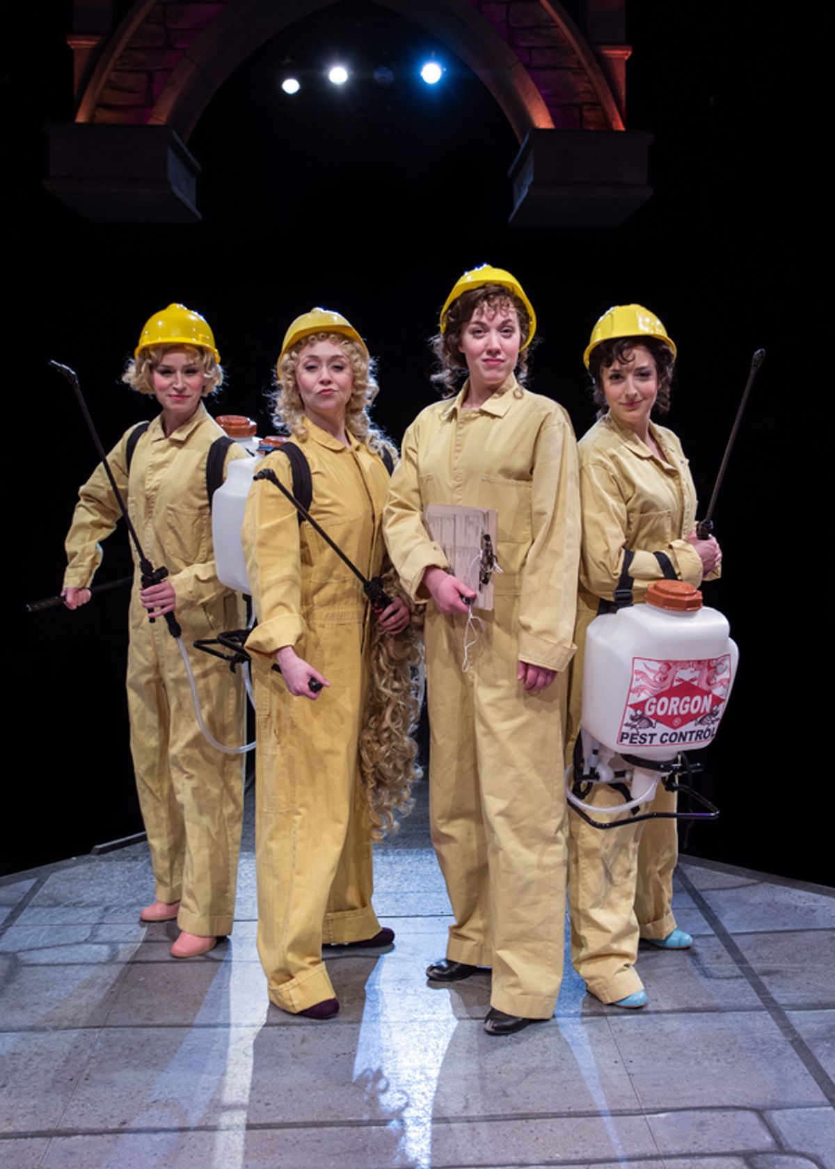 Samantha Pauly as 'Sleeping Beauty,' Laura Savage as 'Rapunzel,' Elizabeth Telford as 'Becky' and Dara Cameron as 'Cinderella' at 