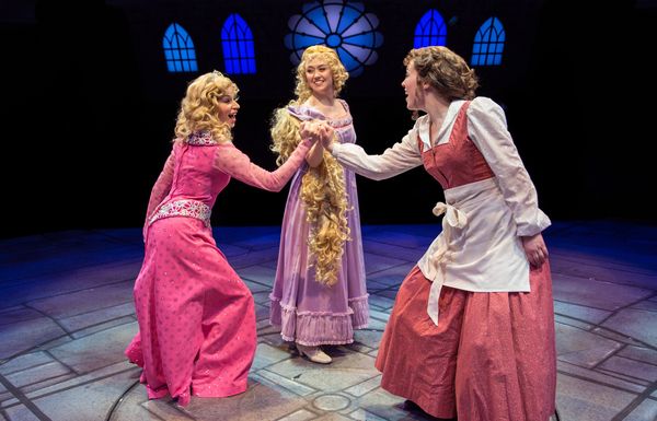 Samantha Pauly as ''Sleeping Beauty,'' Laura Savage as ''Rapunzel'' and Elizabeth Tel Photo