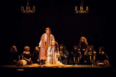 Megan Mikailovna Samarin as Lady Meresvale, Scott Quinn as George Villiers, Duke of B Photo