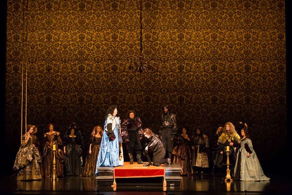 Sofia Selowsky as Nell Gwynn, Megan Mikailovna Samarin as Lady Meresvale, Chad Shelto Photo