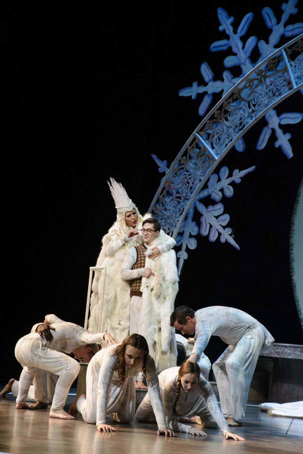 Tess Malis Kincaid, Patrick Wade, and the cast of Alliance's THE LION, THE WITCH AND THE WARDROBE at 