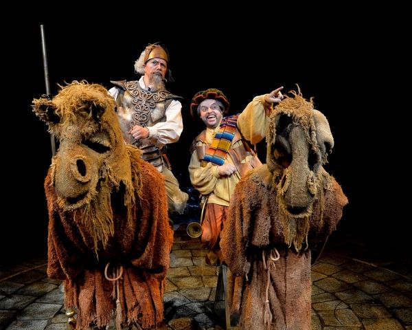 Paul Schoeffler as Don Quixote  and Gary Marachek as Sancho Photo