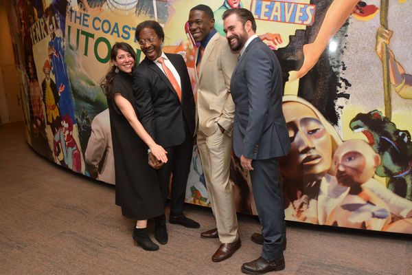 Rachel Chavkin, Clarke Peters, McKinley  Belcher III and John Lavelle Photo