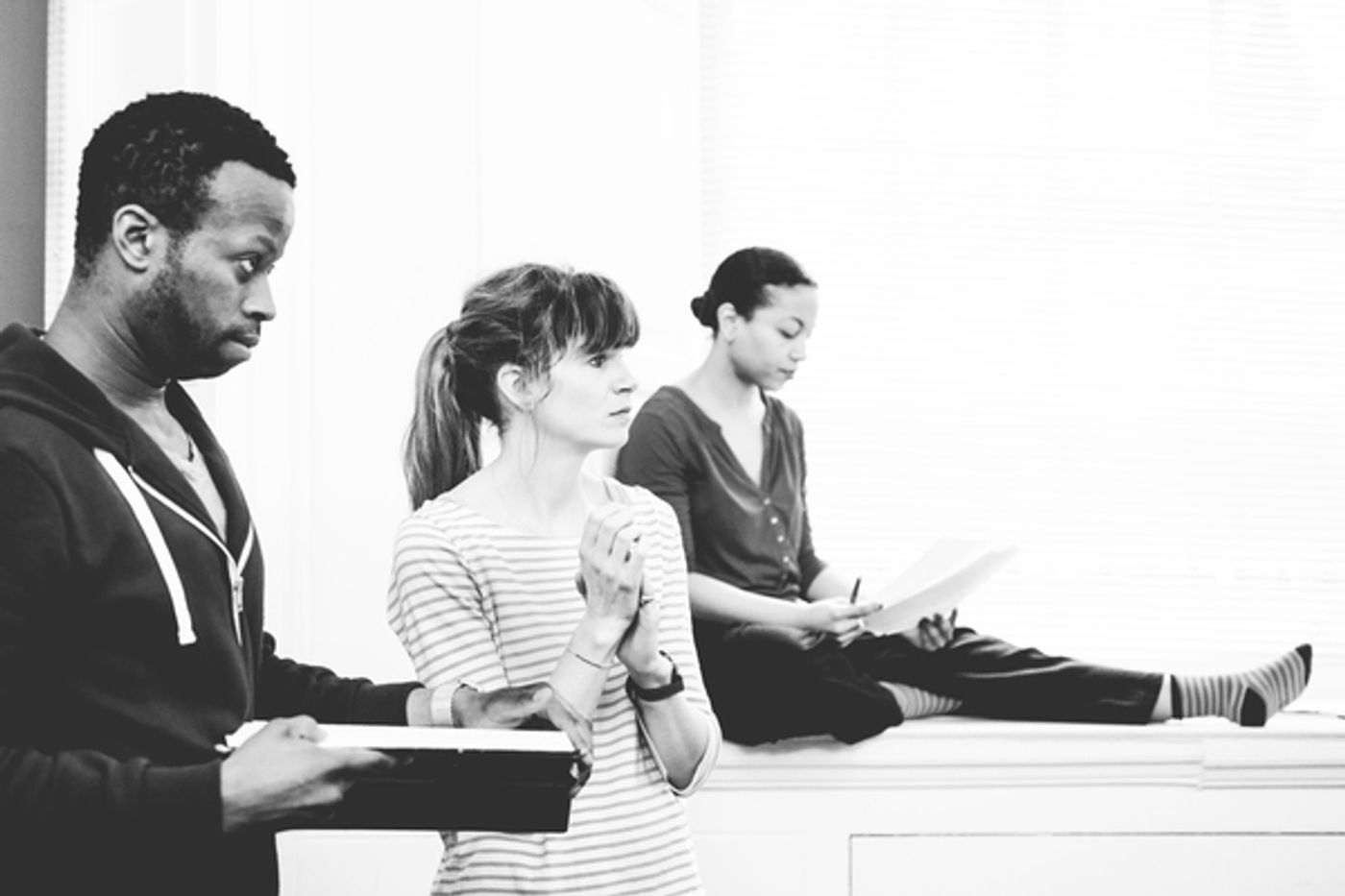 Photo Flash: In Rehearsal for simple8's DON'T SLEEP THERE ARE SNAKES at Park Theatre  Image