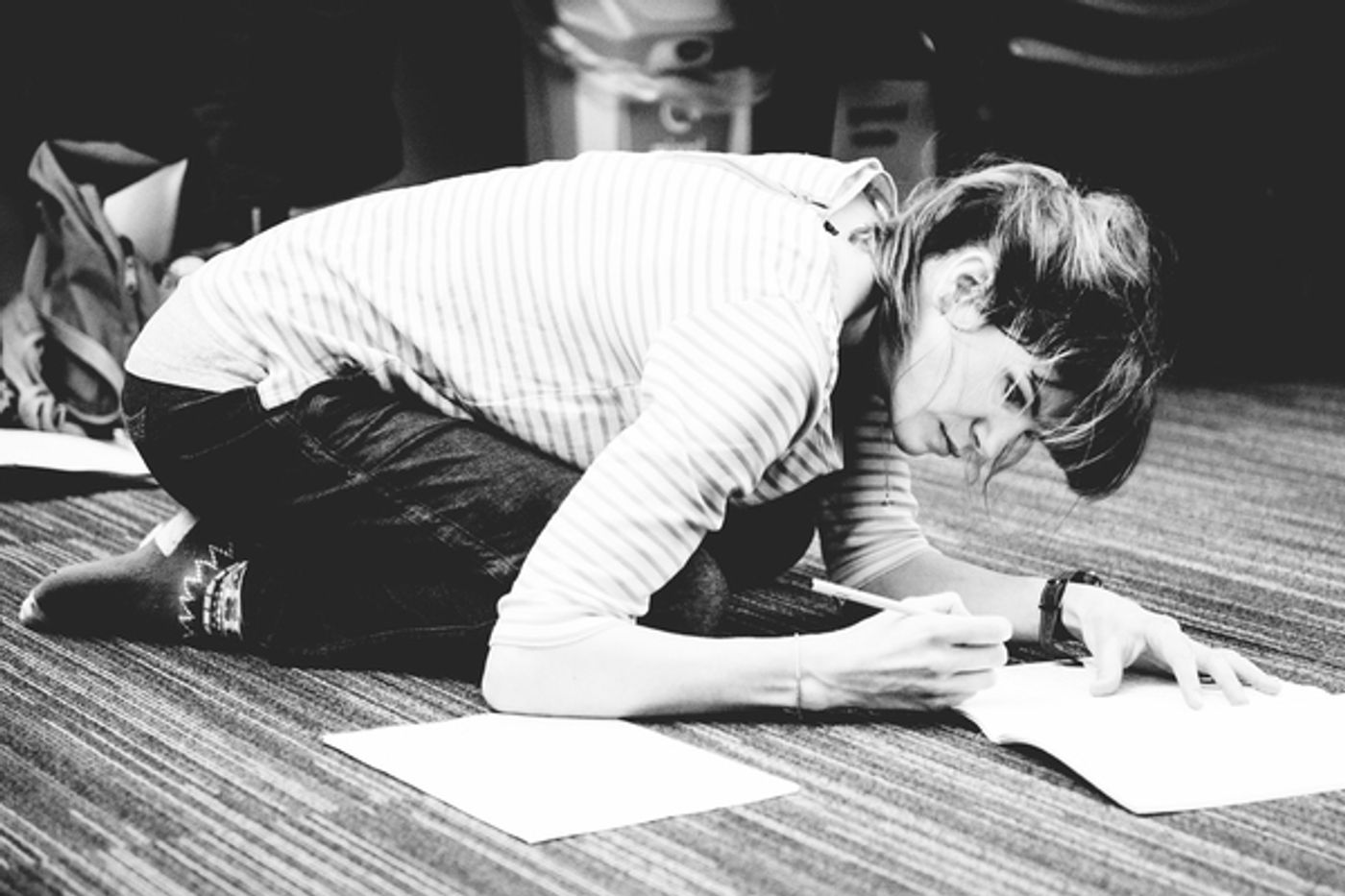 Photo Flash: In Rehearsal for simple8's DON'T SLEEP THERE ARE SNAKES at Park Theatre  Image