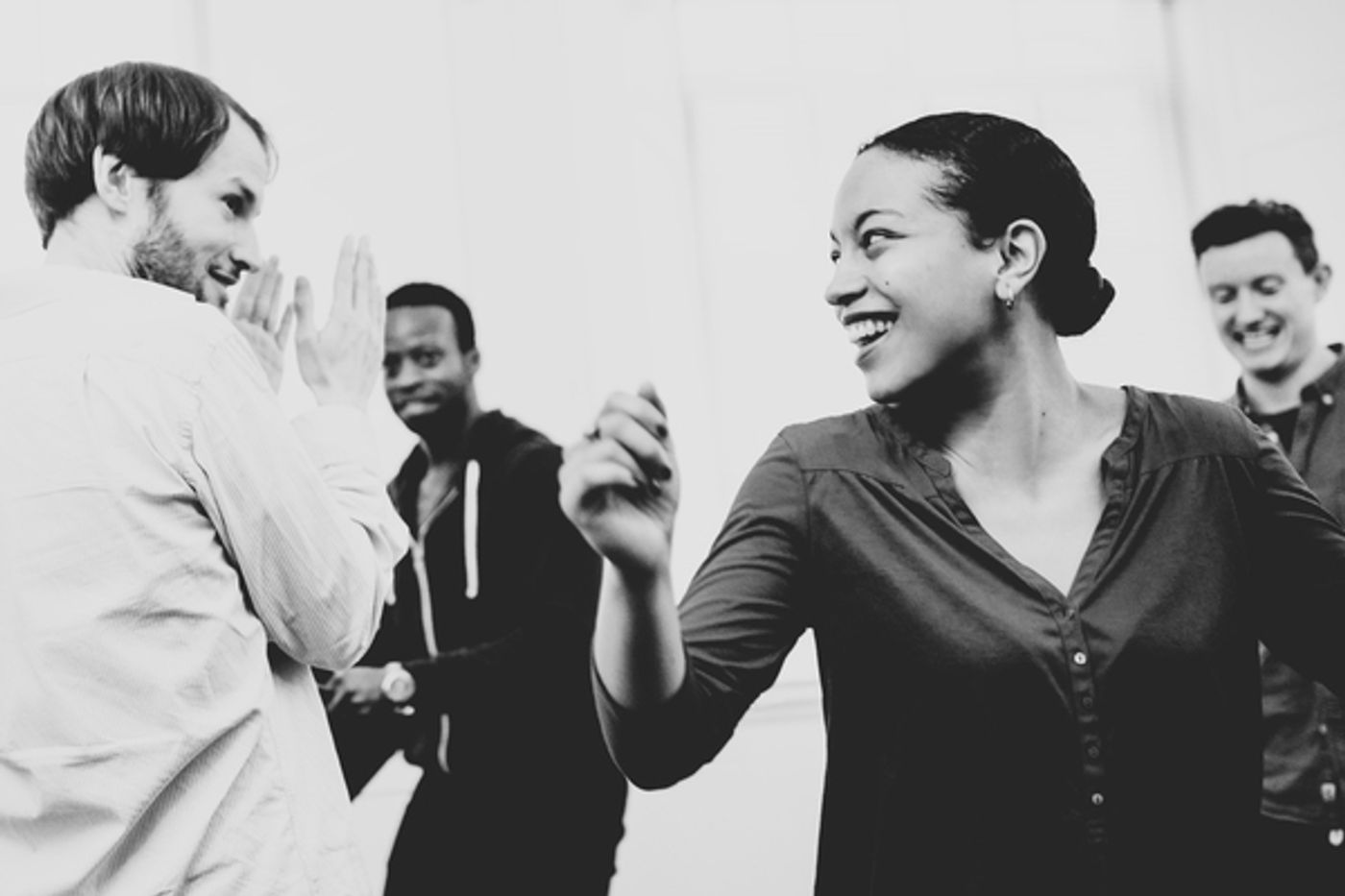 Photo Flash: In Rehearsal for simple8's DON'T SLEEP THERE ARE SNAKES at Park Theatre  Image
