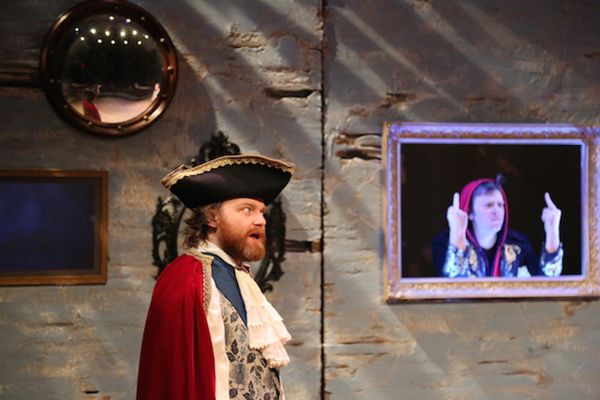 Nolan Kennedy (Duke Angelo) and Adam Huff (Henriquez). Photo by Amanda Hinkle. Photo