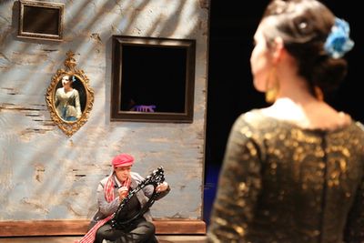 Scarlet Maressa Rivera (The Artist) and Montana Lampert-Hoover (Leonora). Photo by Am Photo
