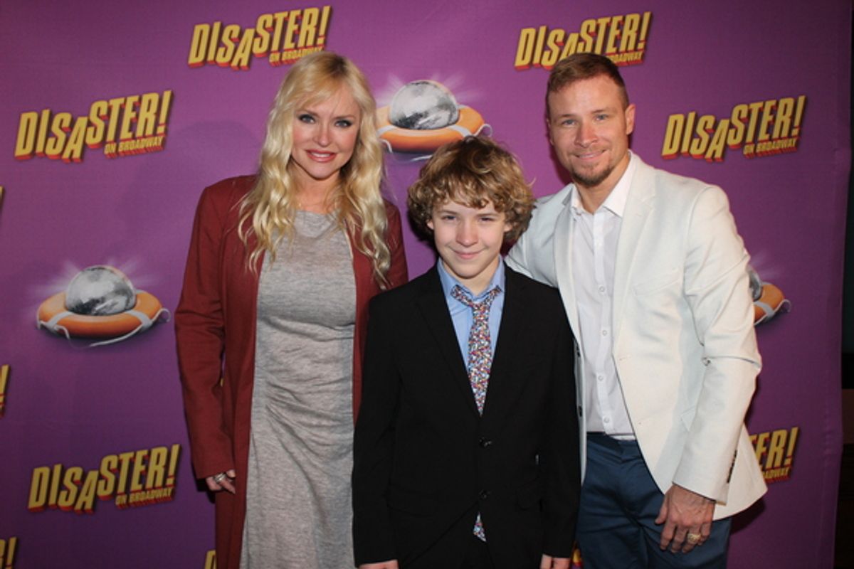 Leighanne Littrell, Baylee Littrell and Brian Littrell at 