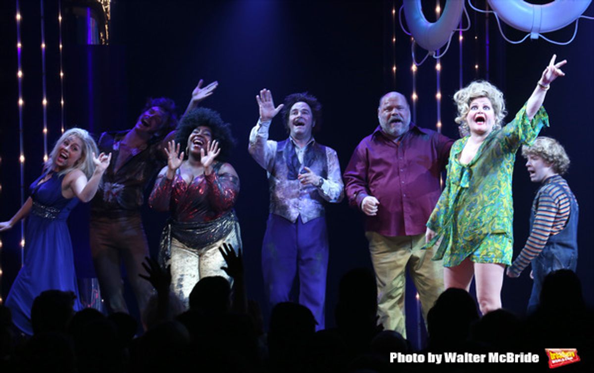 Lacretta Nicole, Roger Bart, Kevin Chamberlin, Faith Prince and Baylee Littrell with cast  at 