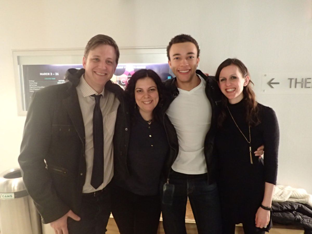 Project Y Artistic s Andrew Smith and Michole Biancosino (who also directed the play) at 