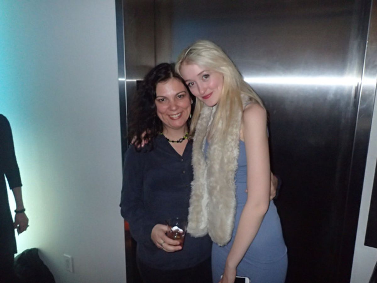 CONNECTED  and Project Y Artistic  Michole Biancosino celebrates CONNECTED opening night with actor Gus Birney at 59E59 Theaters' E:Bar. at 