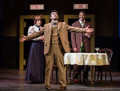 Sydney Germaine (Minnie Fay), Behzad Dabu (Barnaby Tucker) and Postell Pringle (Corne Photo