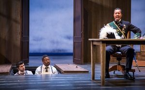 Behzad Dabu (Barnaby Tucker), Postell Pringle (Cornelius Hackl) and Allen Gilmore (Horace Vandergelder) @ BroadwayWorld Behzad Dabu (Barnaby Tucker), Postell Pringle (Cornelius Hackl) and Allen Gilmore (Ho Photo