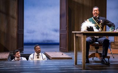 Behzad Dabu (Barnaby Tucker), Postell Pringle (Cornelius Hackl) and Allen Gilmore (Ho Photo