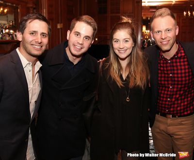 Benj Pasek, Ben Platt, Laura Dreyfuss, Justin Paul and Mykal Kilgore  Photo