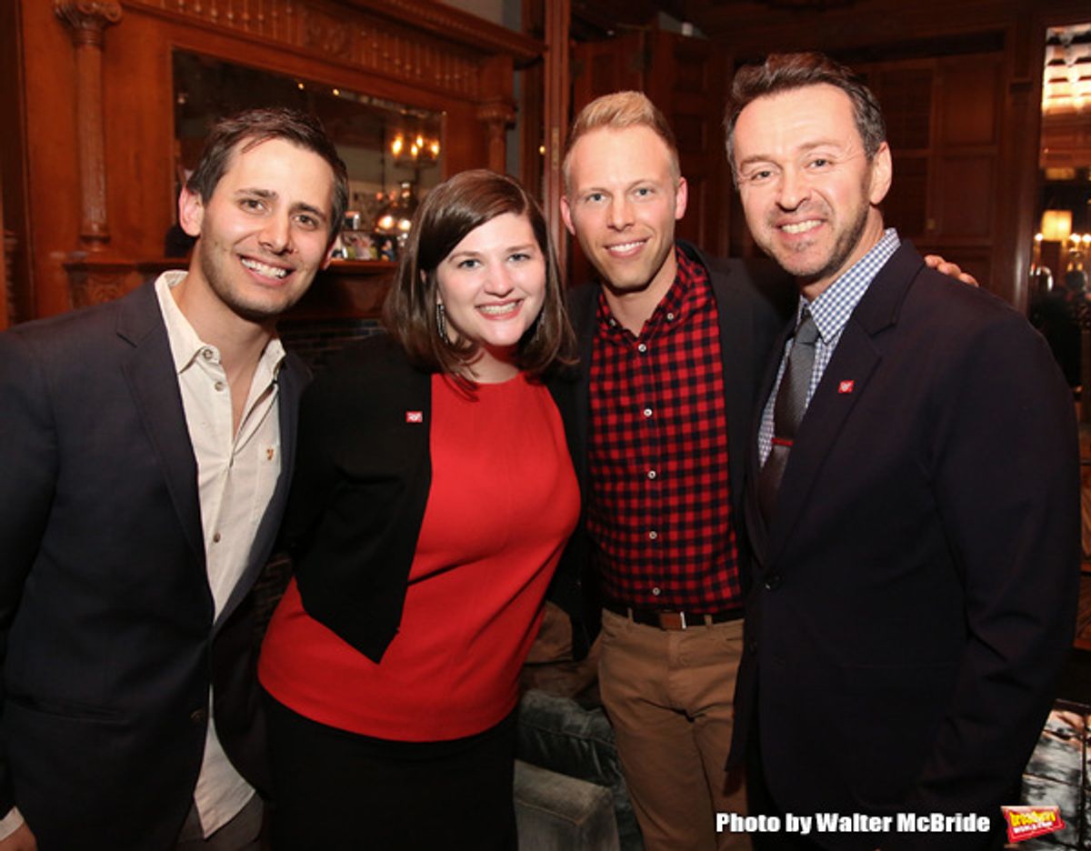 Benj Pasek, Rachel Routh, Justin Paul and Andrew Lippa  at 