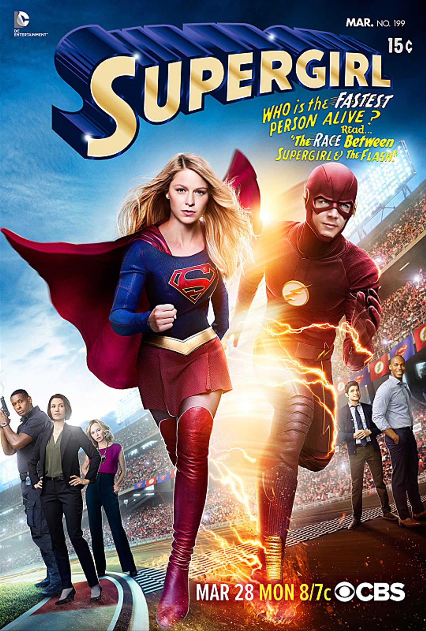 Photo: Poster Art for SUPERGIRL/THE FLASH Crossover Episode Airing 3/28  Image