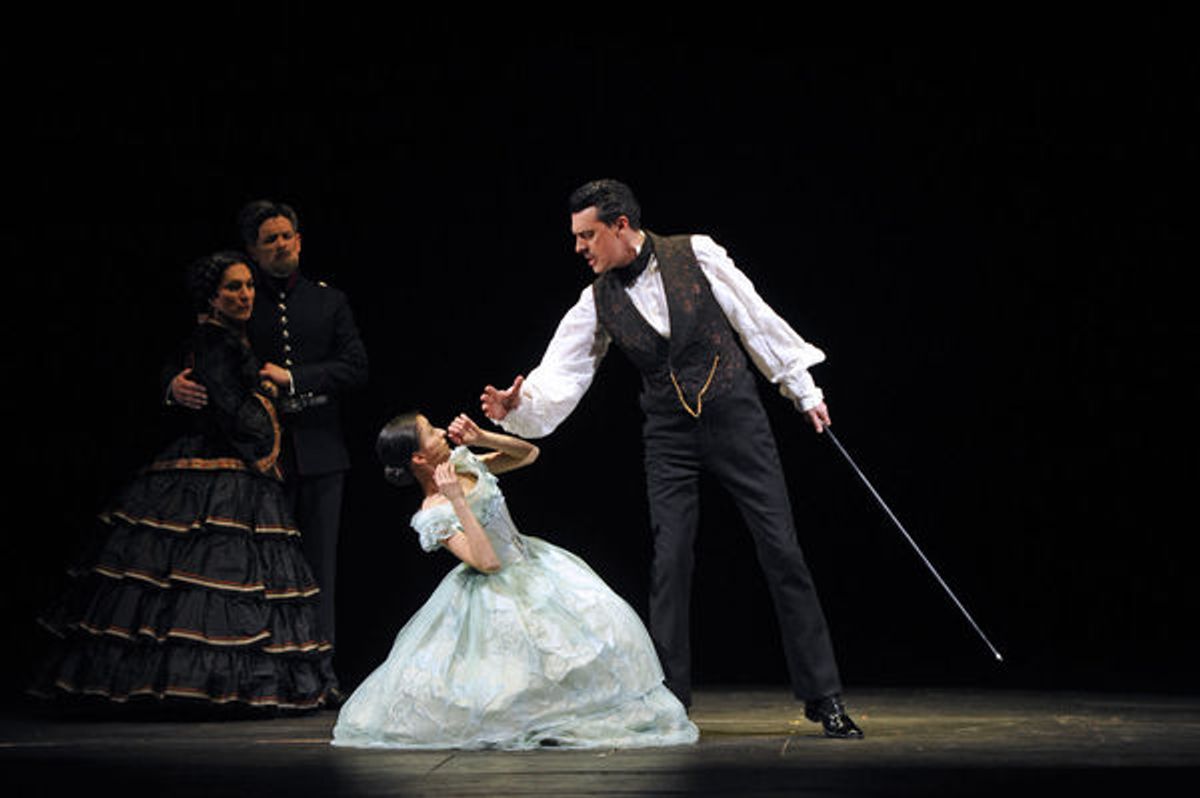 Charlotte Arnould and Damian Thantrey at 