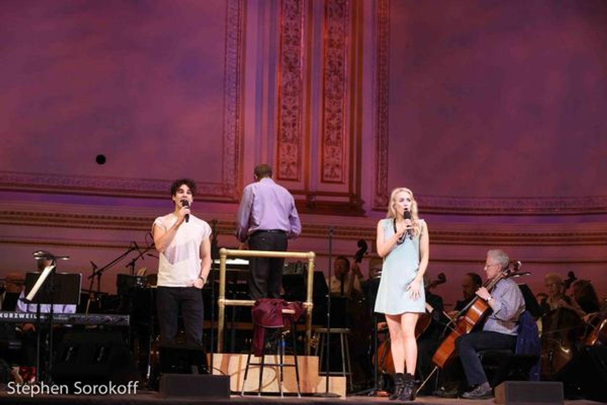 Darren Criss, Steven Reineke, Betsy Wolf at 