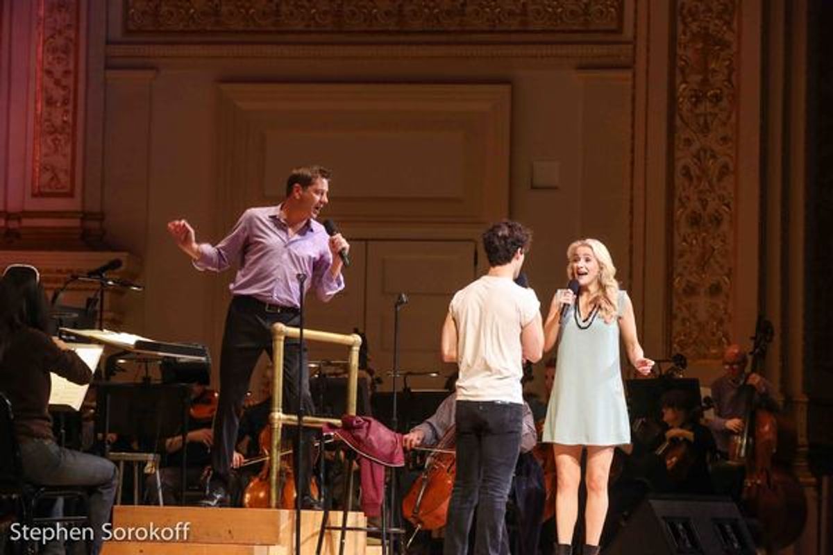 Steven Reineke, Darren Criss, Betsy Wolfe at 