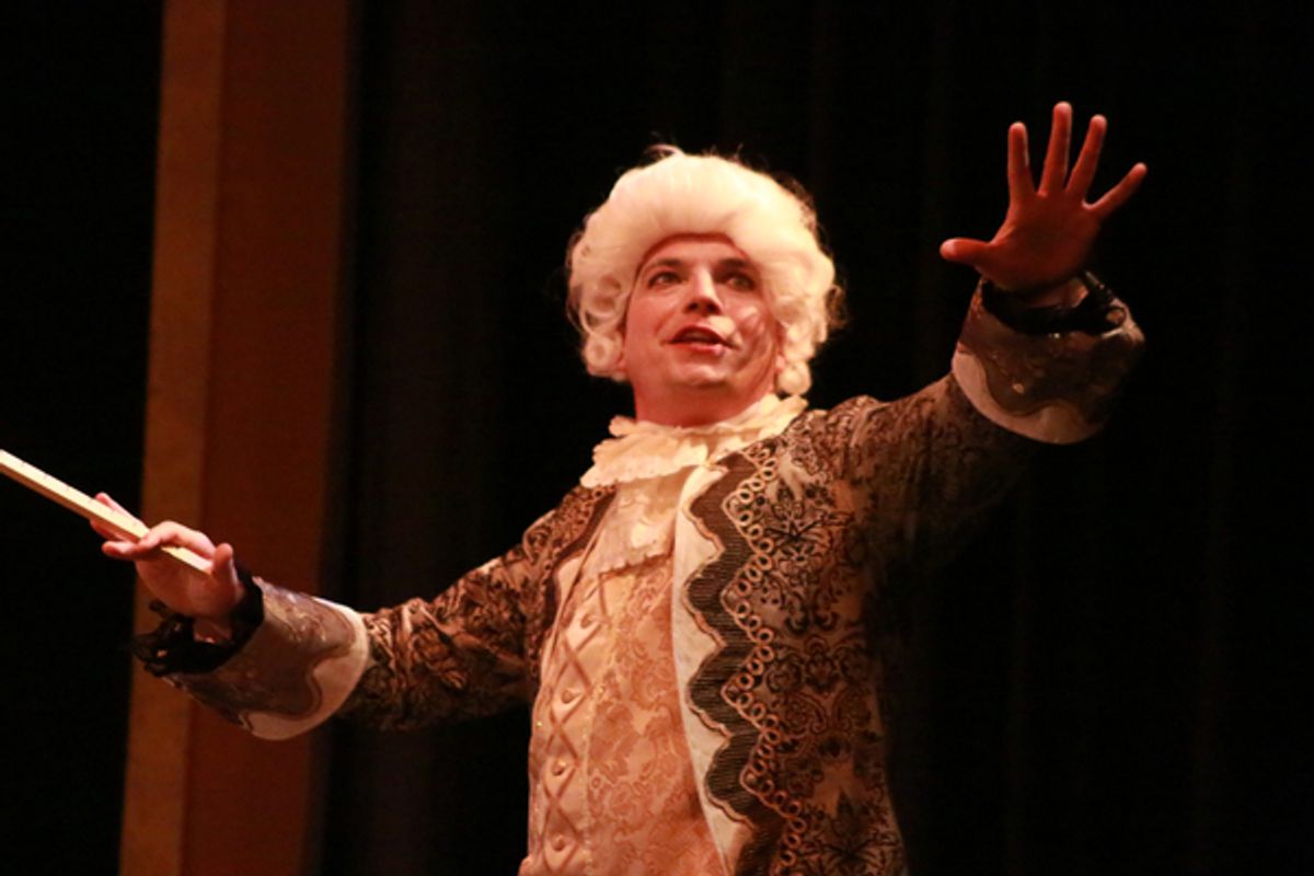 Luke Walker as Mozart at 