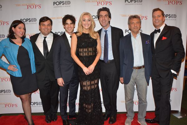 Kristen Anderson-Lopez, Robert Lopez, Darren Criss, Betsy Wolfe, Jason Robert Brown,  Photo