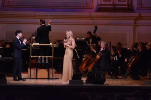 Darren Criss, Steven Reineke and Betsy Wolfe Photo