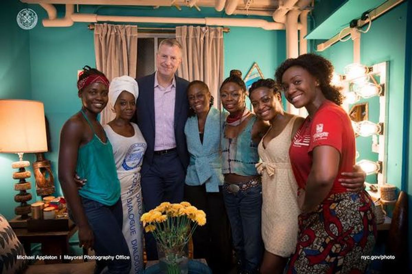 Photo Flash: Mayor Bill de Blasio and First Lady Chirlane McCray Visit ECLIPSED  Image