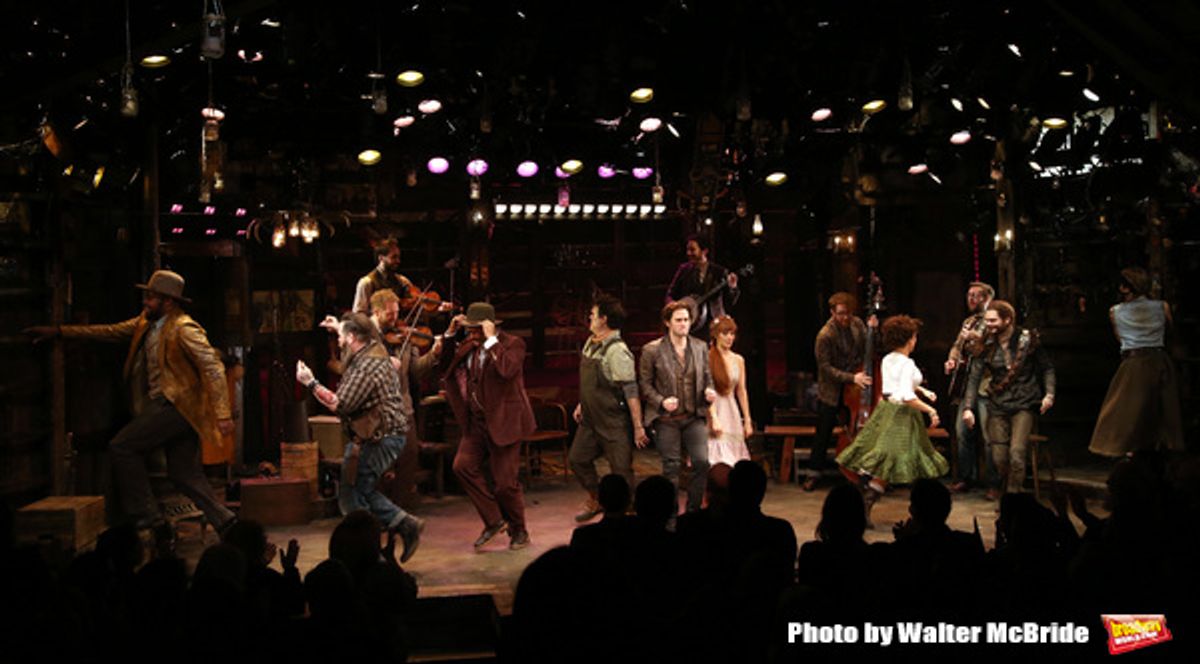 Lance Roberts, Evan Harrington, Devere Rogers, Greg Hildreth, Steven Pasquale, Ahna O'Reilly, Leslie Kritzer, Andrew Durand and Nadia Quinn  at 