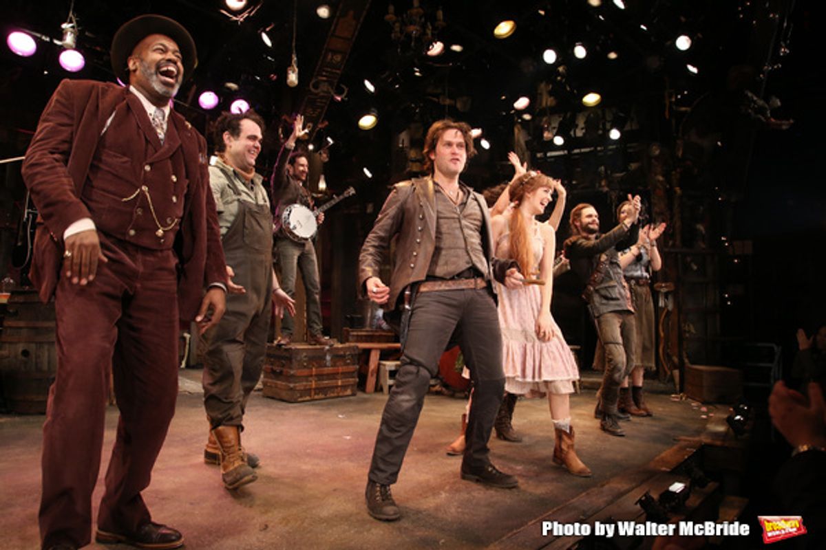 Lance Roberts, Greg Hildreth, Steven Pasquale, Ahna O'Reilly, Leslie Kritzer, Andrew Durand and Nadia Quinn  at 