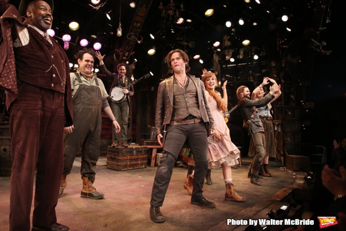 Lance Roberts, Greg Hildreth, Steven Pasquale, Ahna O'Reilly, Leslie Kritzer, Andrew Durand and Nadia Quinn  at 