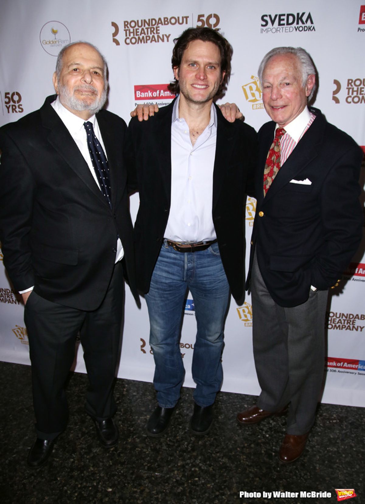 Alfred Uhry, Steven Pasquale and Robert Waldman  at 