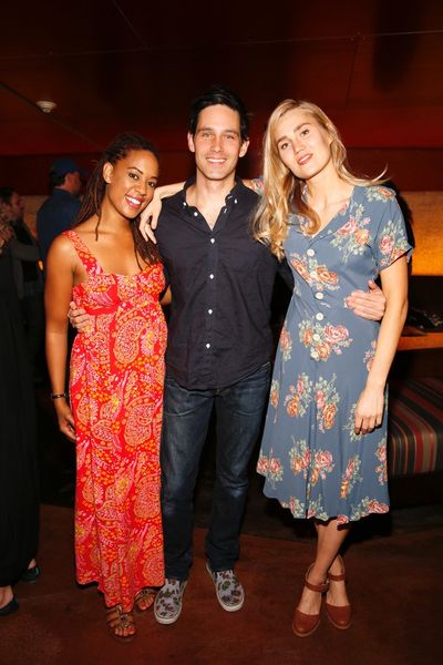 Cast members Dinora Z. Walcott, David Clayton Rogers and Nora Kirkpatrick Photo