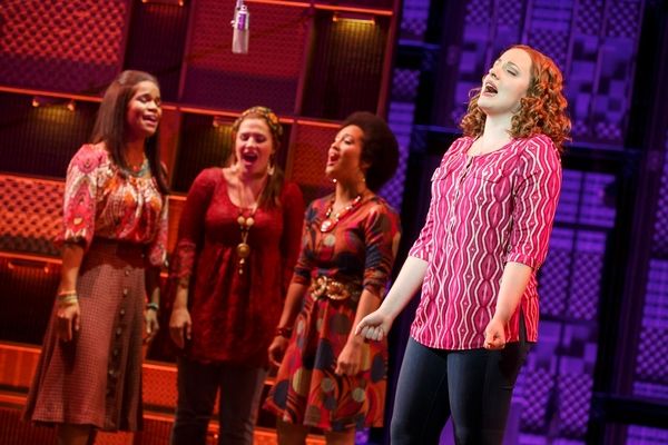 Abby Mueller (foreground, Carole King); (background) Britney Coleman, Sarah Bockel an Photo