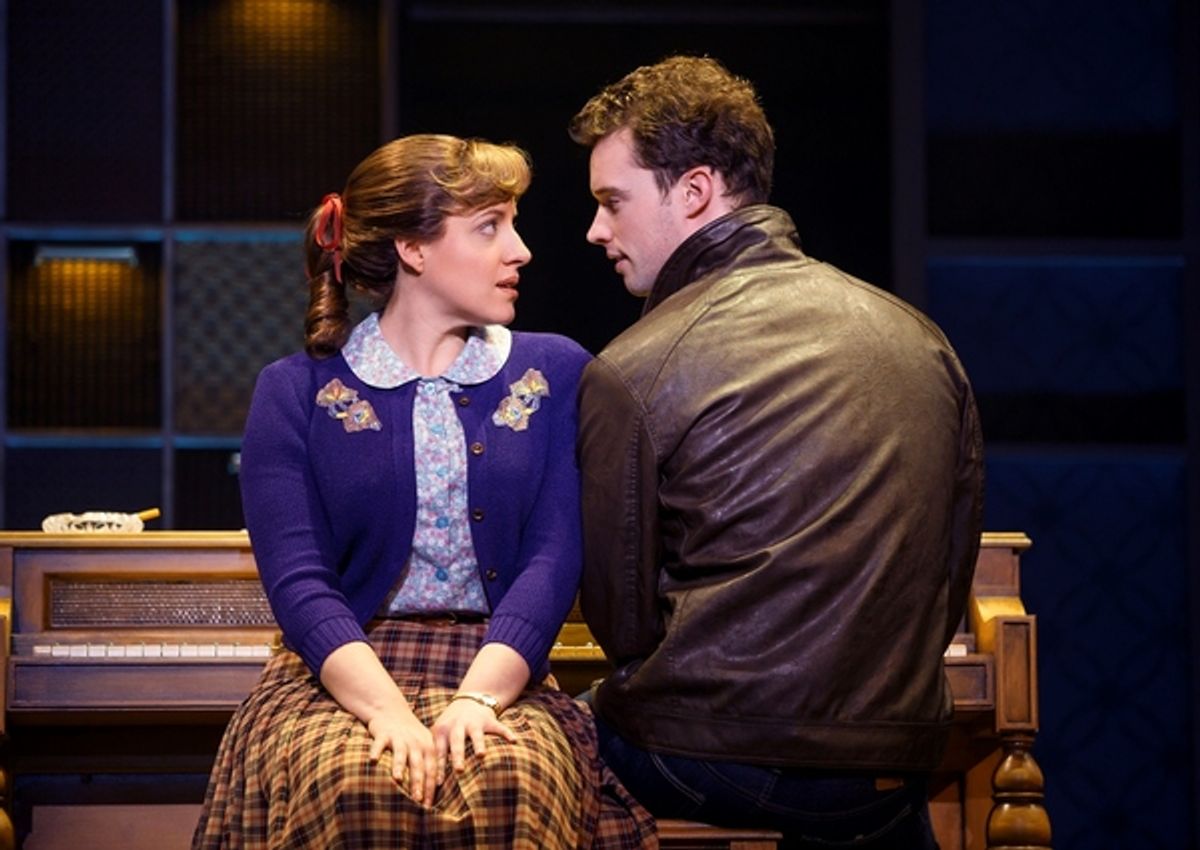 Abby Mueller (Carole King) and Liam Tobin (Gerry Goffin) at 