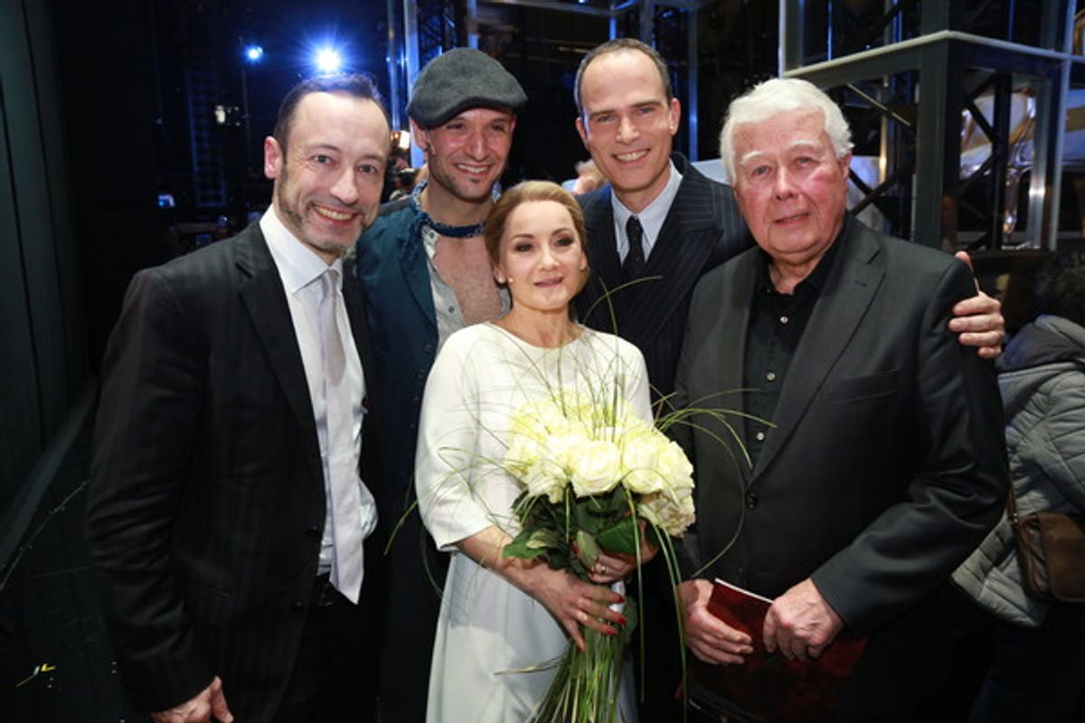 Drew Sarich, Katharine Mehrling und Thomas Borchert mit Christian Struppeck und Peter Weck at 