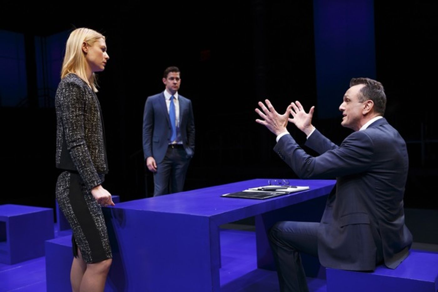 Photo Flash: First Look at John Krasinski, Claire Danes and More in DRY POWDER at The Public  Image