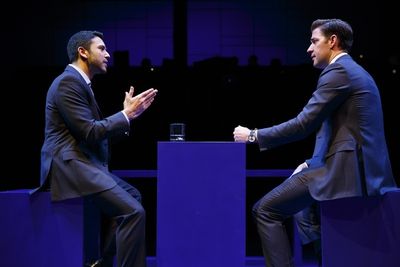Sanjit De Silva and John Krasinski  Photo