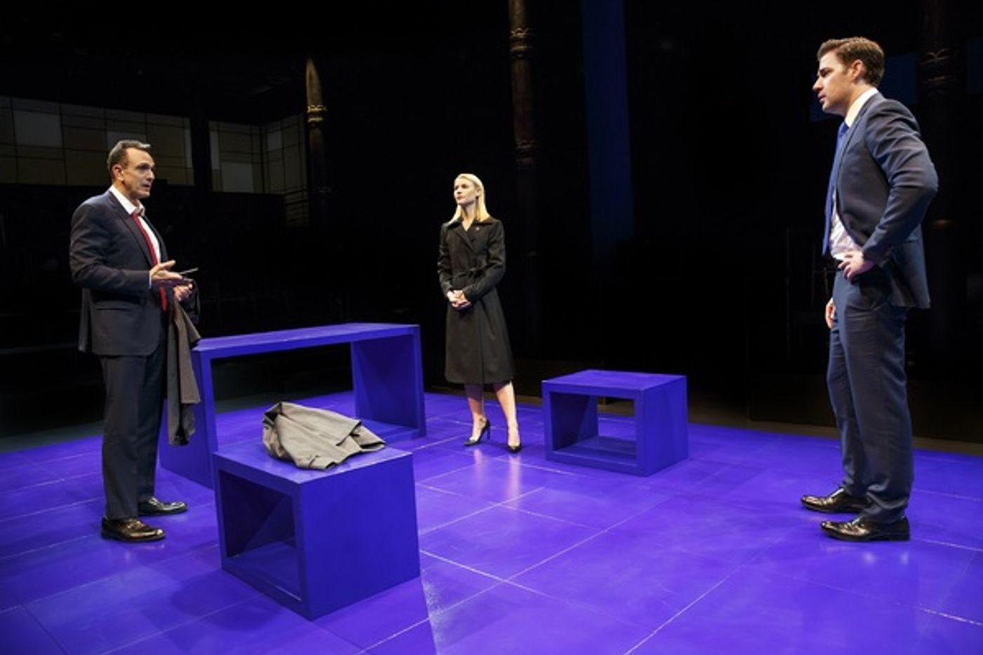 Photo Flash: First Look at John Krasinski, Claire Danes and More in DRY POWDER at The Public  Image