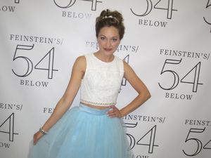 The host, Laura Osnes, as ''Cinderella'' Photo