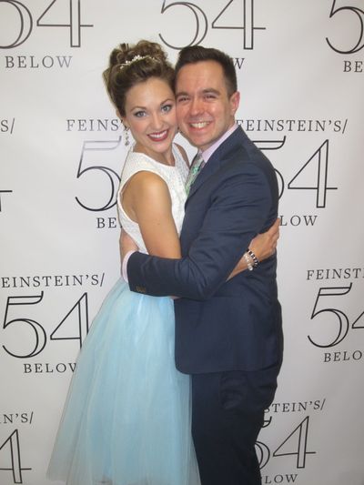 CoÂ­hosts Laura Osnes and Benjamin Rauhala Photo