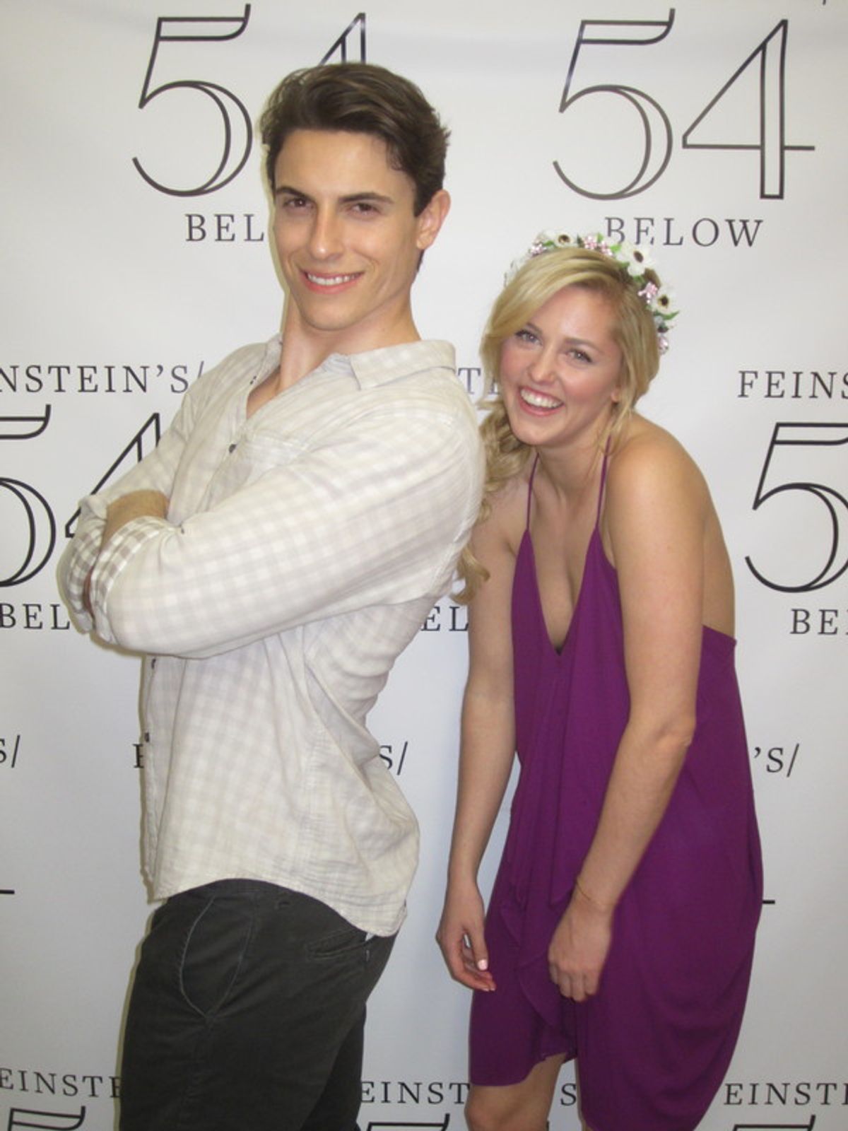 Derek Klena as ''Flynn Rider'' and Taylor Louderman as ''Rapunzel'' at 