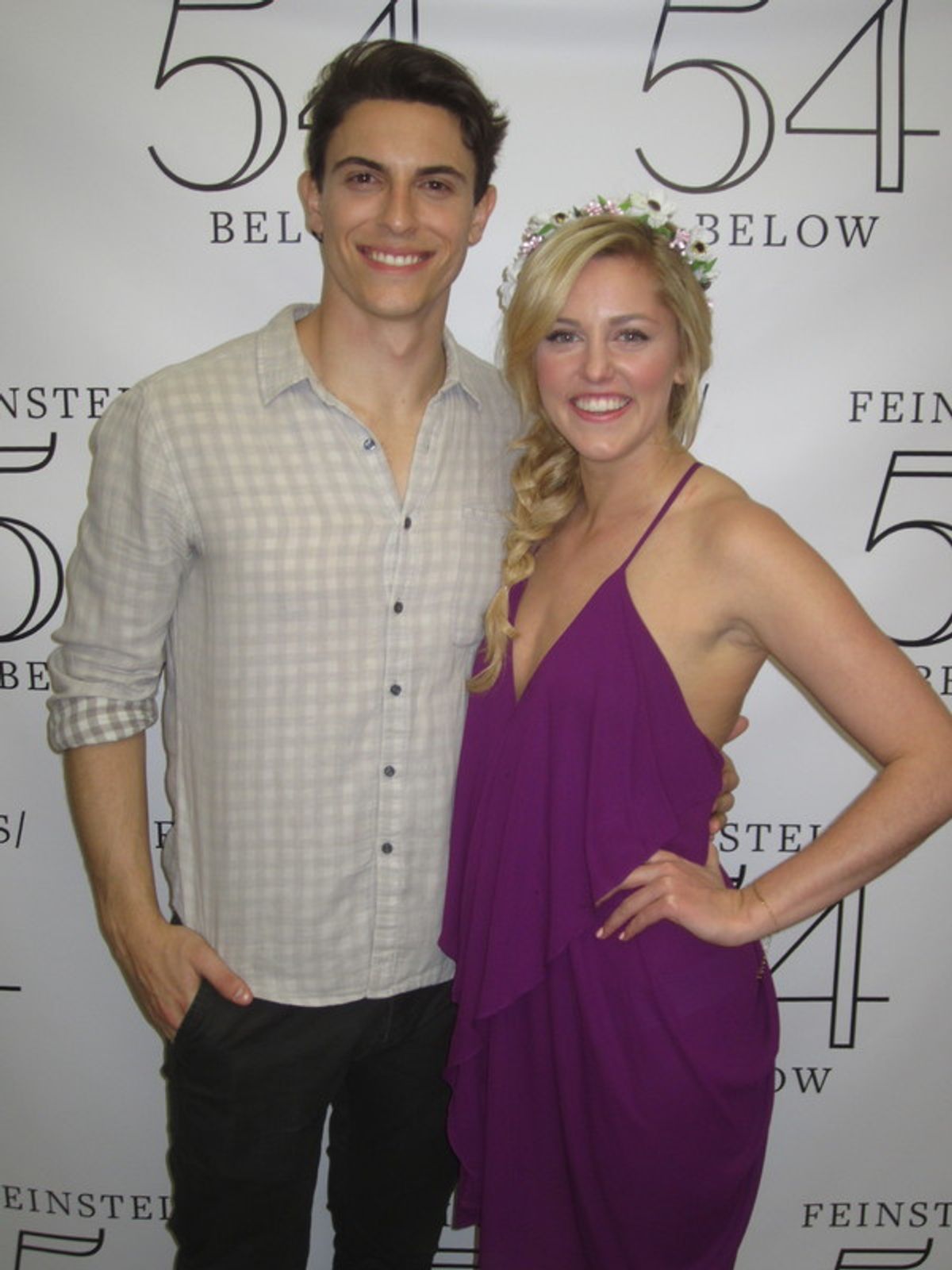 Derek Klena as ''Flynn Rider'' and Taylor Louderman as ''Rapunzel'' at 