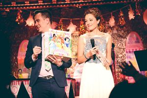 Benjamin Rauhala and Laura Osnes host Princess Trivia Photo