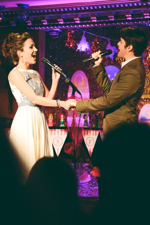 Corey Cott and Laura Osnes sing ''Out of the Darkness'' from EVER AFTER Photo