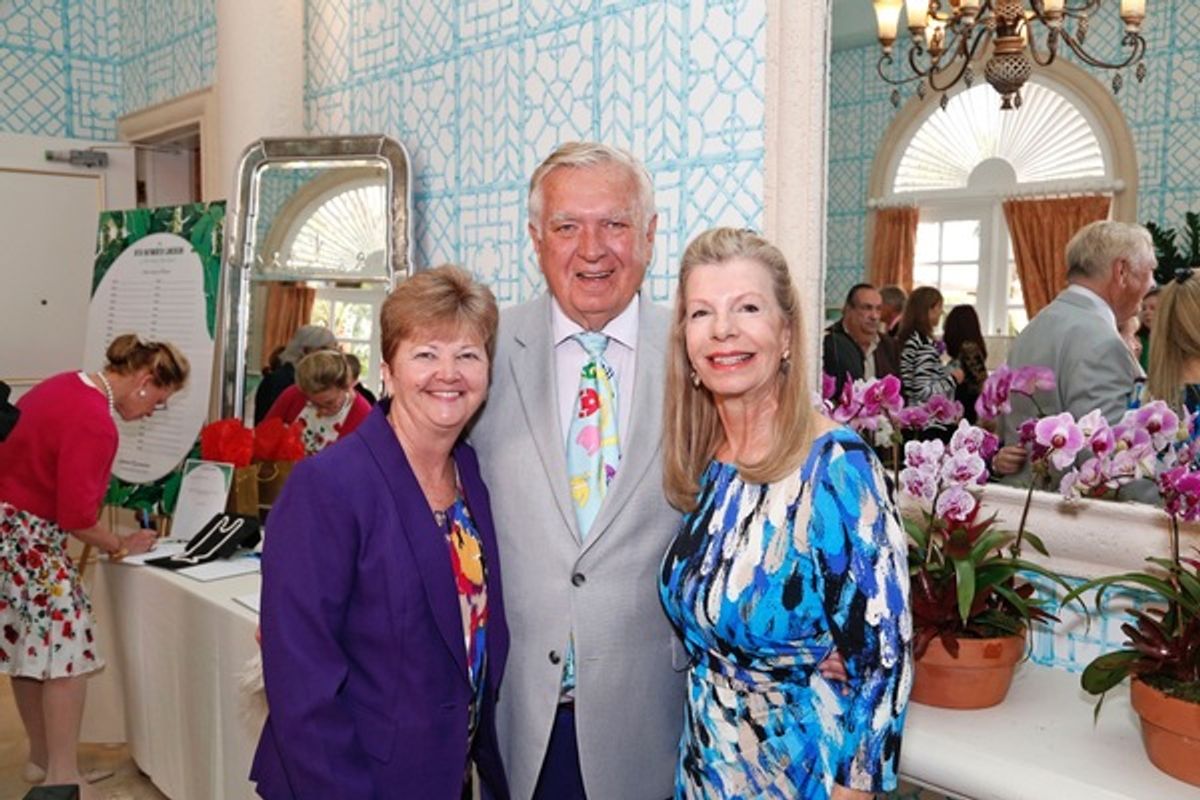 Ann May, Carleton Varney, Princess Yasmin Aga Khan at 
