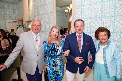 Carleton Varney, Princess Yasmin Aga Khan, Brinsley Matthews, Louise Aylward
 Photo