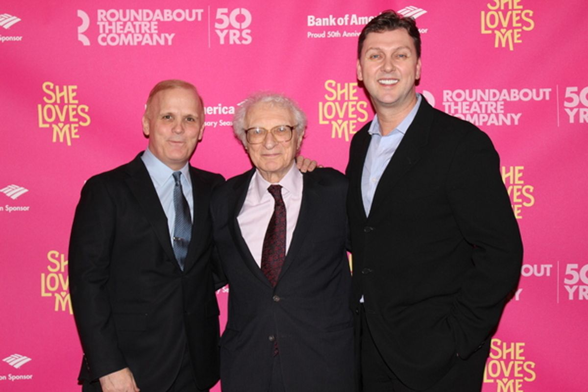 Scott Ellis, Sheldon Harnick and Warren Carlyle at 